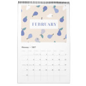 Calendrier Élégants Motifs de fruits (Feb 2027)