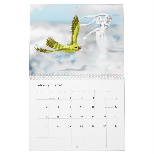 Calendrier Éléments 2026 (Feb 2026)