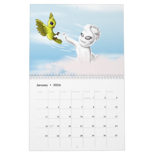 Calendrier Éléments 2026 (Jan 2026)