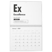 Calendrier Éléments De Succès - Gym Hustle Cale Motivationnel (Jan 2027)