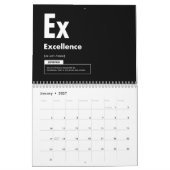 Calendrier Éléments De Succès - Gym Hustle Motivationnel (Jan 2027)