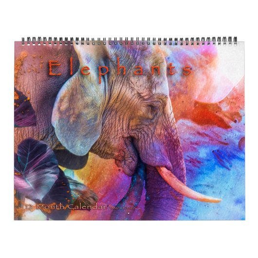CALENDRIER ELEPHANTS ART #1 CALENDAR (Protection)