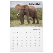 Calendrier Éléphants Sauvages (Jan 2027)