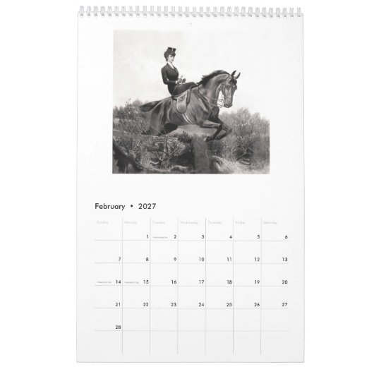 Calendrier Élisabeth d'Austria (Feb 2027)