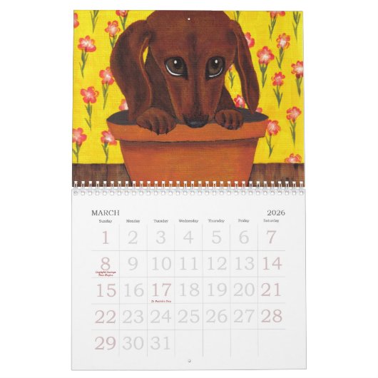 Calendrier Ellison Art Calander 2024 (Mar 2026)