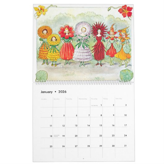 Calendrier Elsa Beskow (Jan 2026)