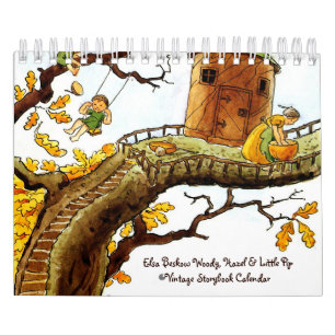 Calendrier Elsa Beskow Woody, Hazel & Little Pip Vintage 