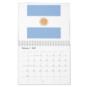Calendrier Emblème du drapeau argentin (Feb 2027)