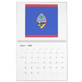 Calendrier Emblème du drapeau de Guam (Mar 2026)