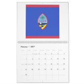 Calendrier Emblème du drapeau de Guam (Feb 2027)
