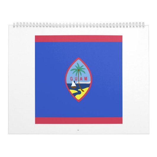 Calendrier Emblème du drapeau de Guam (Protection)