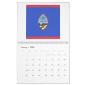Calendrier Emblème du drapeau de Guam (Jan 2026)