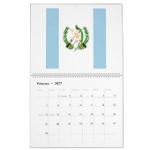 Calendrier Emblème du drapeau du Guatemala (Feb 2027)