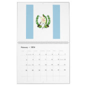 Calendrier Emblème du drapeau du Guatemala (Feb 2026)