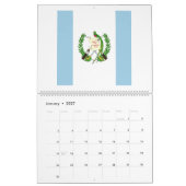 Calendrier Emblème du drapeau du Guatemala (Jan 2027)