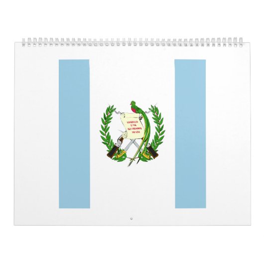 Calendrier Emblème du drapeau du Guatemala (Protection)