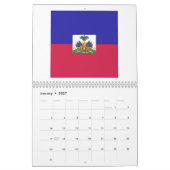 Calendrier Emblème du drapeau haïtien (Jan 2027)