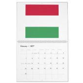 Calendrier Emblème du drapeau hongrois (Feb 2027)