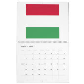 Calendrier Emblème du drapeau hongrois (Mar 2027)