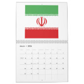 Calendrier Emblème du drapeau iranien (Mar 2026)