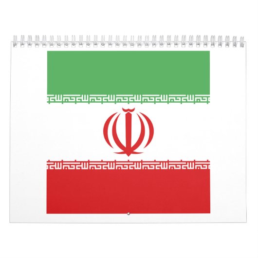 Calendrier Emblème du drapeau iranien (Protection)