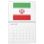 Calendrier Emblème du drapeau iranien (Jan 2027)