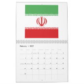Calendrier Emblème du drapeau iranien (Feb 2027)