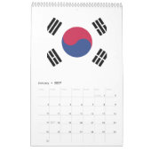 Calendrier Emblème du drapeau sud-coréen (Jan 2027)