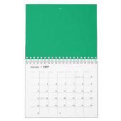 Calendrier Emerald Green Wall - Conception personn (Jan 2027)