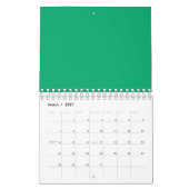 Calendrier Emerald Green Wall - Conception personn (Mar 2027)