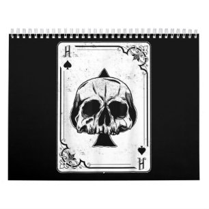 Calendrier Emo Gothique Et Punk Ace de Spades Poker Jeu