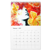 Calendrier Émotions - Peinture aquarelle (Feb 2027)