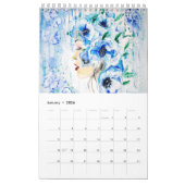 Calendrier Émotions - Peinture aquarelle (Jan 2026)