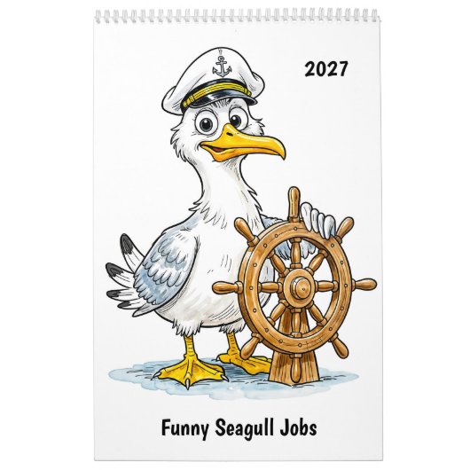 Calendrier Emplois de mouettes drôles (Protection)