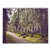 Calendrier en lettres de main du vers 2018 (Protection)