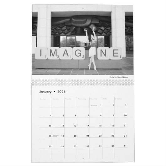 Calendrier En Pointe (Jan 2026)