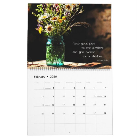 Calendrier en verre bleu (Feb 2026)