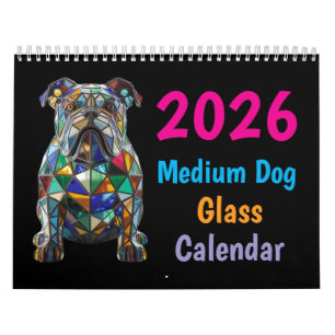 Calendrier en verre pour chien moyen