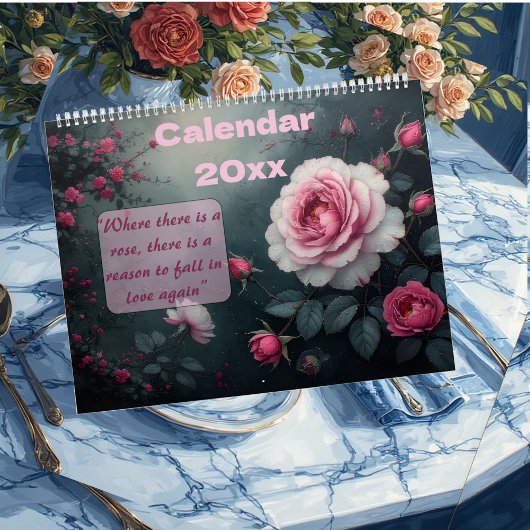 Calendrier Enchanted Rose Garden Blooms Round The Year Nature