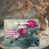 Calendrier Enchanted Rose Garden Blooms Round The Year Nature