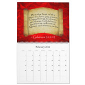 Calendrier Encouragement des versets bibliques - Grand calend (Feb 2026)