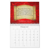 Calendrier Encouragement des versets bibliques - Petit calend (Feb 2027)