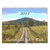 Calendrier Encre et lavage 2011 de Shenandoah (Protection)