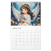 Calendrier Enfants Anges et animaux mignons. 2024 (Feb 2027)