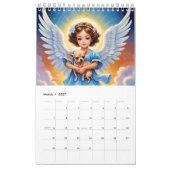 Calendrier Enfants Anges et animaux mignons. 2024 (Mar 2027)