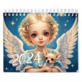 Calendrier Enfants Anges et animaux mignons. 2024 (Protection)