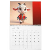 Calendrier Enfants chinois Zodiac Animaux Année du Cheval 202 (Mar 2026)