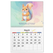 Calendrier Enfants Planificateur de fête Pastel Teddy Bear Co (Mar 2026)