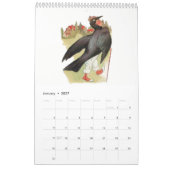 Calendrier Enfants vintages mignons 2 d'oiseau de dessins (Jan 2027)