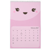 Calendrier Enfants Visages Kawaii (Feb 2027)
